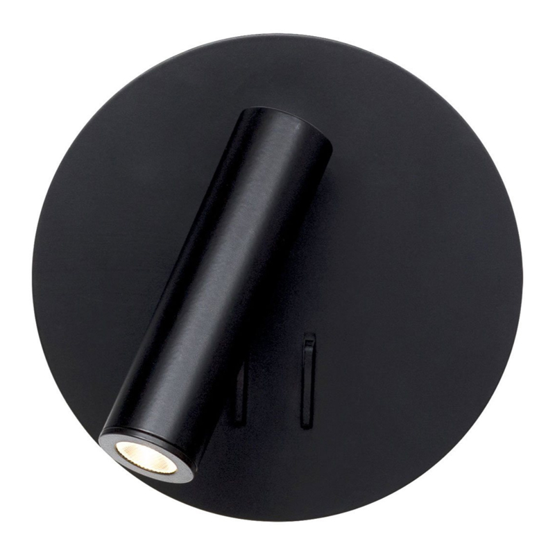 Настенный спот Black Circle Spot Wall Lamp Черный в Нижнем Новгороде | Loft Concept 