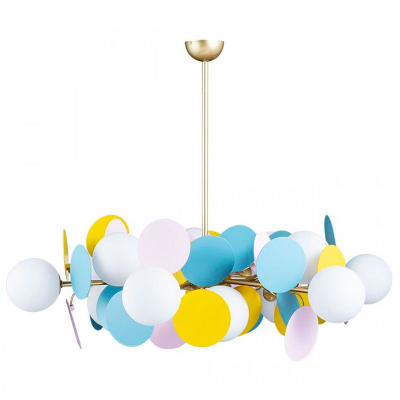 Люстра MATISSE Chandelier multicolor 12 ламп Мульти Золотой в Нижнем Новгороде | Loft Concept 