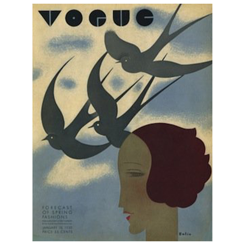 Постер Vogue Cover 1930 January  в Нижнем Новгороде | Loft Concept 