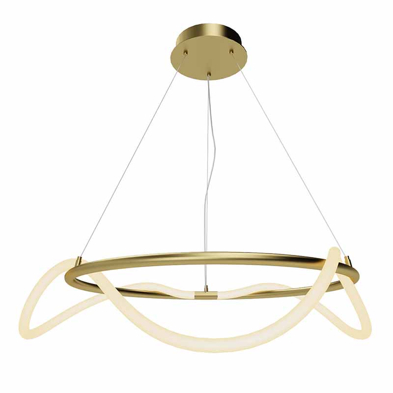 Люстра Luke Lampco Tracer Chandelier Gold 60 Белый матовое золото в Нижнем Новгороде | Loft Concept 