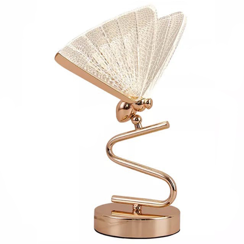 Ночник с Бабочкой Butterfly Table Lamp A Прозрачный Глянцевое золото в Нижнем Новгороде | Loft Concept 