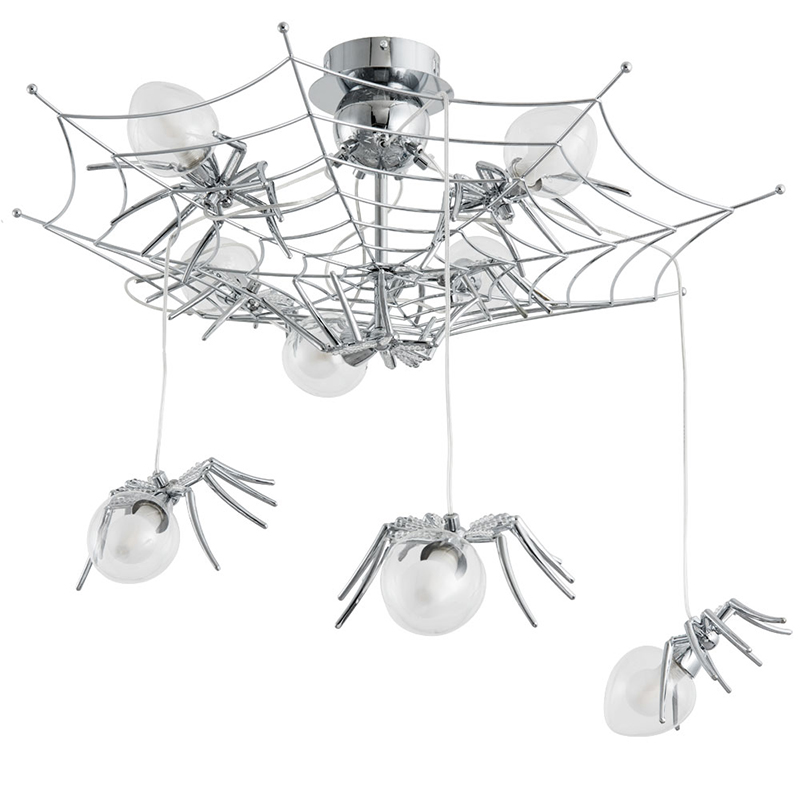 Потолочный светильник Паук Spiders lamp 8 Серебряный в Нижнем Новгороде | Loft Concept 