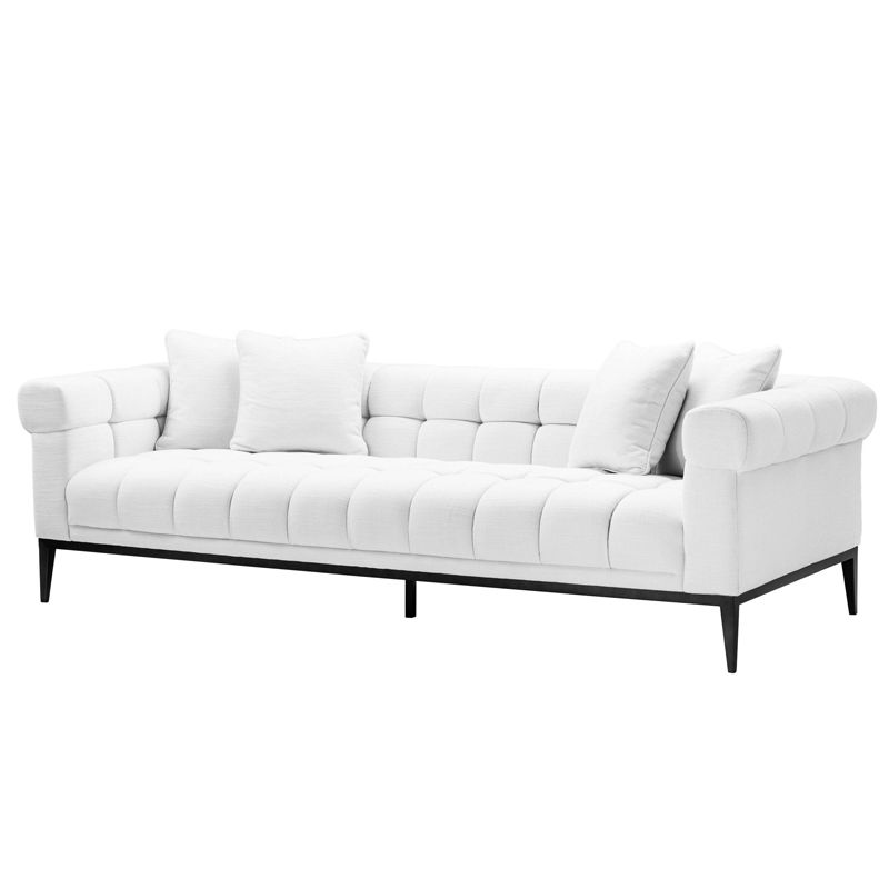 Диван Eichholtz Sofa Aurelio white Белый Черный в Нижнем Новгороде | Loft Concept 