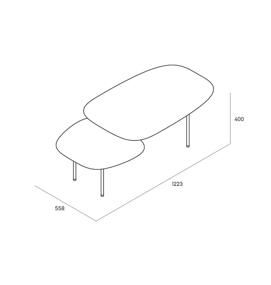 Step журнальный столик из натурального дуба и металла в Нижнем Новгороде
