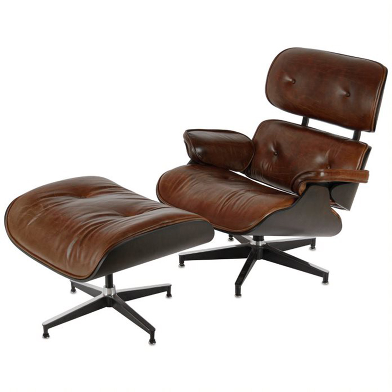 Кресло Eames Lounge Chair & Ottoman brown Коричневый в Нижнем Новгороде | Loft Concept 