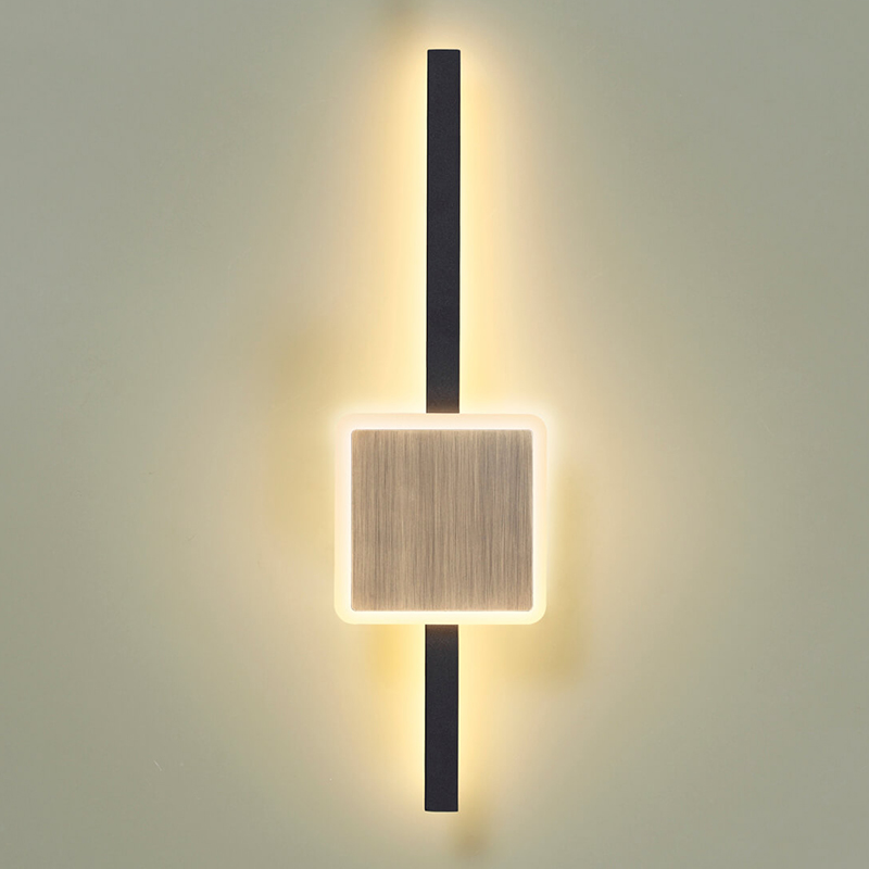 Бра Barrette Square Sconce 40 Черный Античная Бронза в Нижнем Новгороде | Loft Concept 