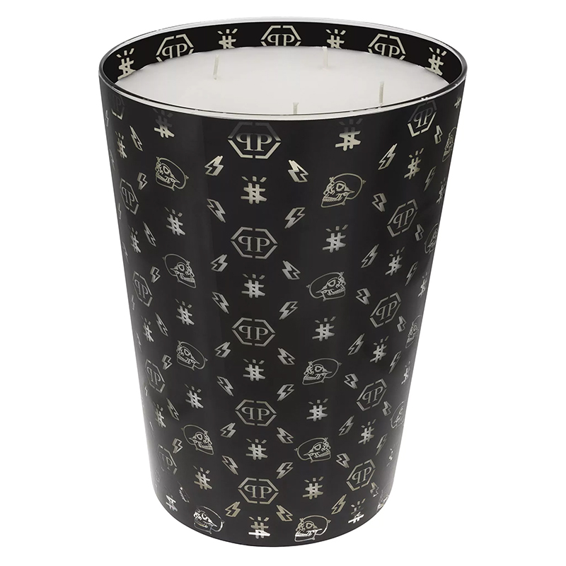 Свеча Philipp Plein Candle Monogram L Черный Белый в Нижнем Новгороде | Loft Concept 