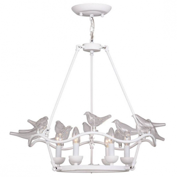 Люстра Dove Chandelier Glass Bird 6 White Белый в Нижнем Новгороде | Loft Concept 