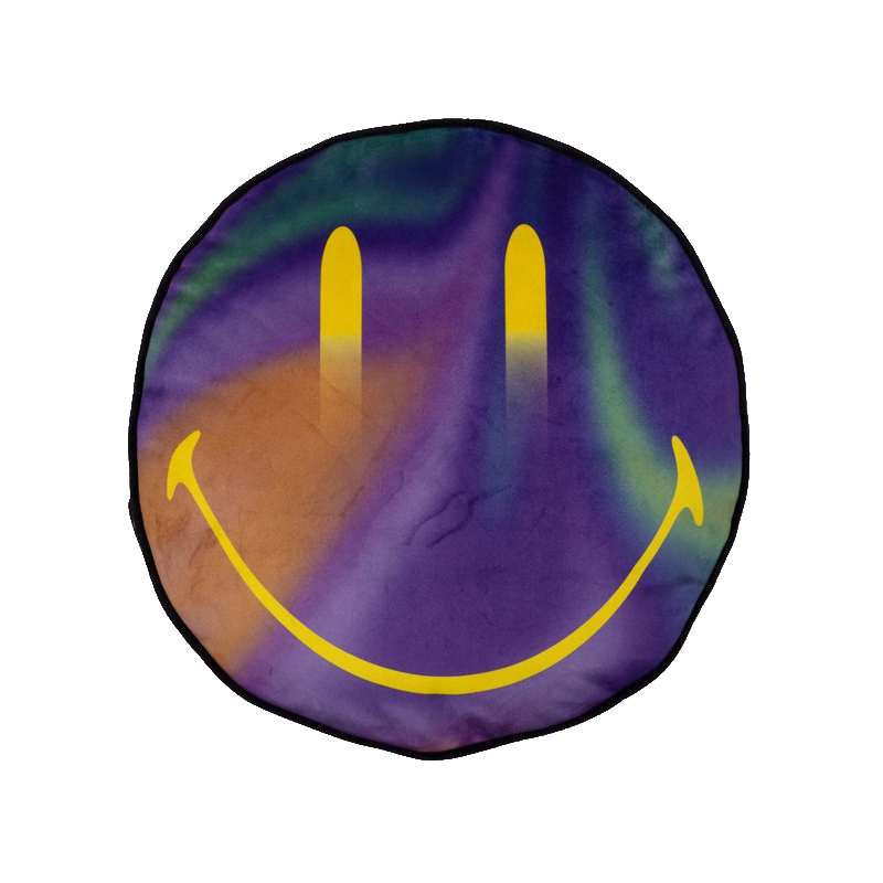 Подушка Gradient Cushion Smiley Желтый Черный Синий в Нижнем Новгороде | Loft Concept 