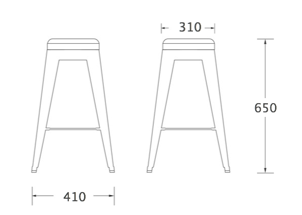 Барный стул Tolix Bar Stool 65 в Нижнем Новгороде