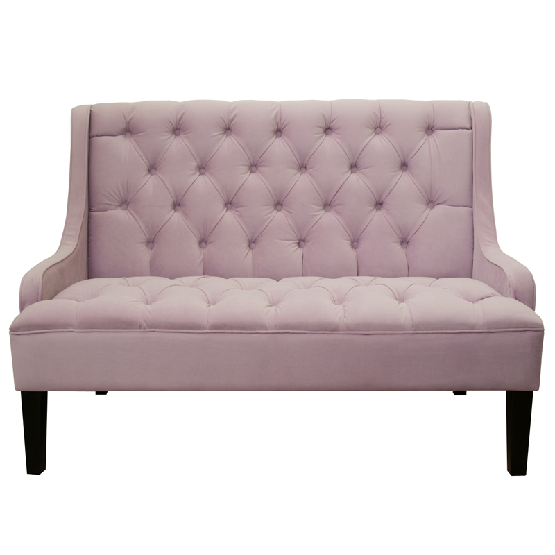 Диван Folket Sofa velour pink Розовый (Rose) в Нижнем Новгороде | Loft Concept 