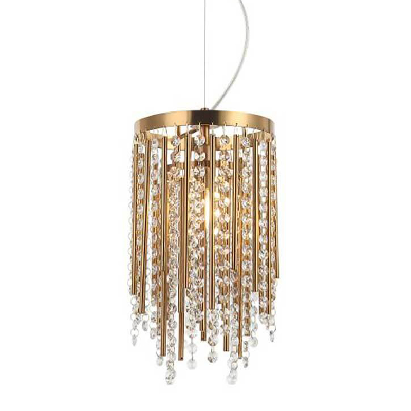 Подвесной светильник Crystal Wind Chimes Bronze Hanging Lamp Бронза Прозрачный в Нижнем Новгороде | Loft Concept 