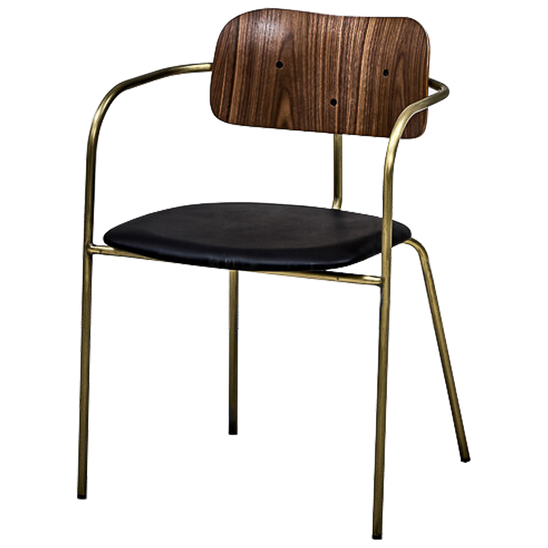 Стул Pilar Loft Stool black Черный Коричневый Бронза в Нижнем Новгороде | Loft Concept 