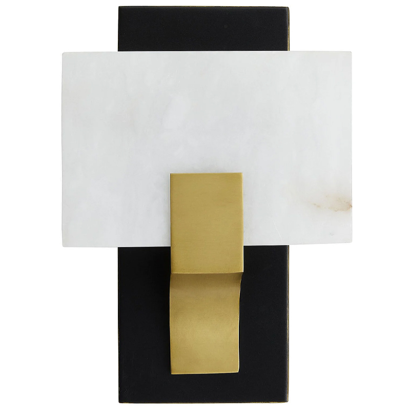 Бра Arteriors LUNA SCONCE Латунь Белый Черный в Нижнем Новгороде | Loft Concept 