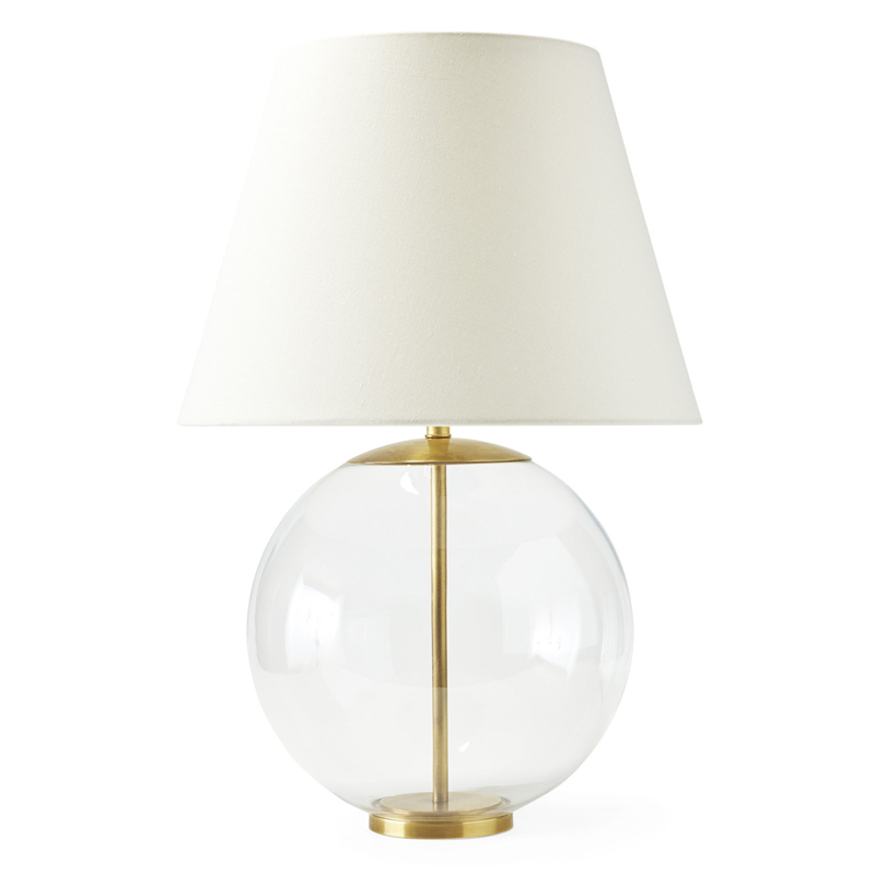 Настольная лампа Emory Table Lamp Gold Золотой Прозрачный (Transparent) Белый в Нижнем Новгороде | Loft Concept 