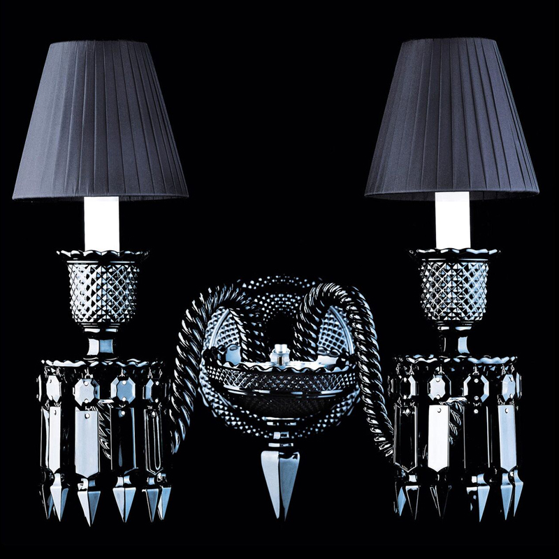 Бра BACCARAT ZENITH NOIR Wall Lamp 2 Черный в Нижнем Новгороде | Loft Concept 