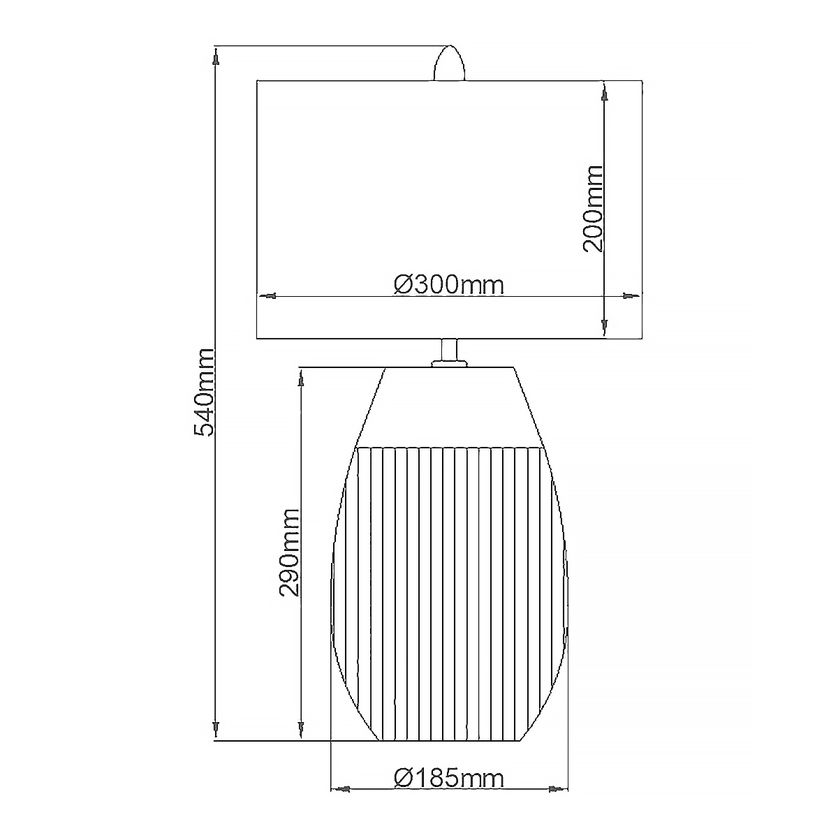 Настольная лампа с белым цилиндрическим абажуром и серебристым овальным основанием Quintiesse в Нижнем Новгороде