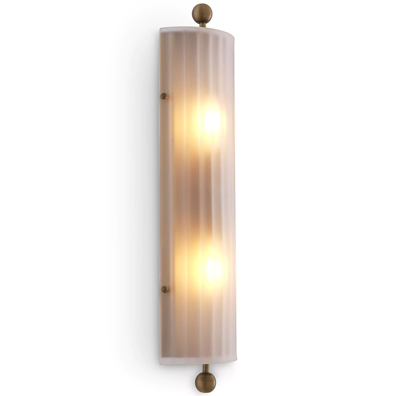 Бра Eichholtz Wall Lamp Juno Белое матовое стекло Латунь в Нижнем Новгороде | Loft Concept 