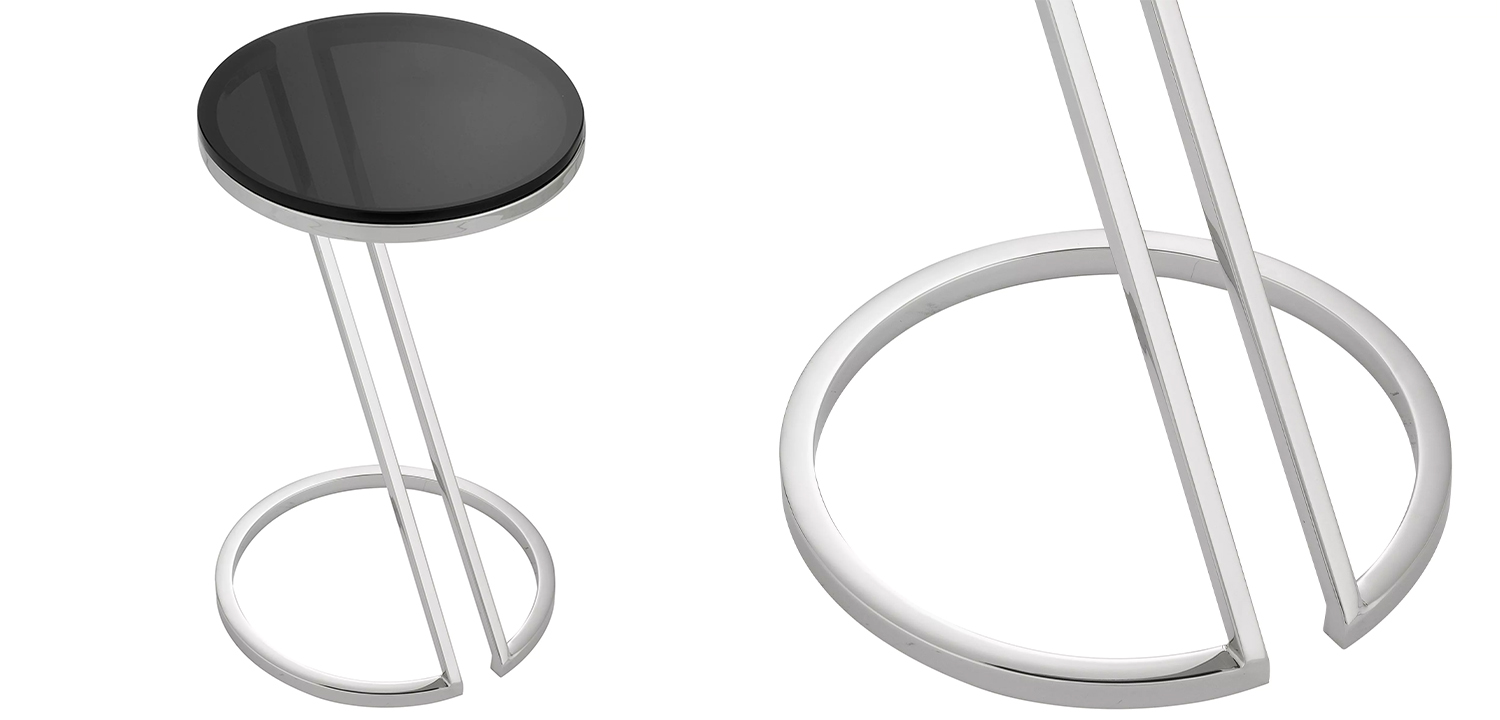 Приставной стол Eichholtz Side Table Falcone Chrome - фото №1