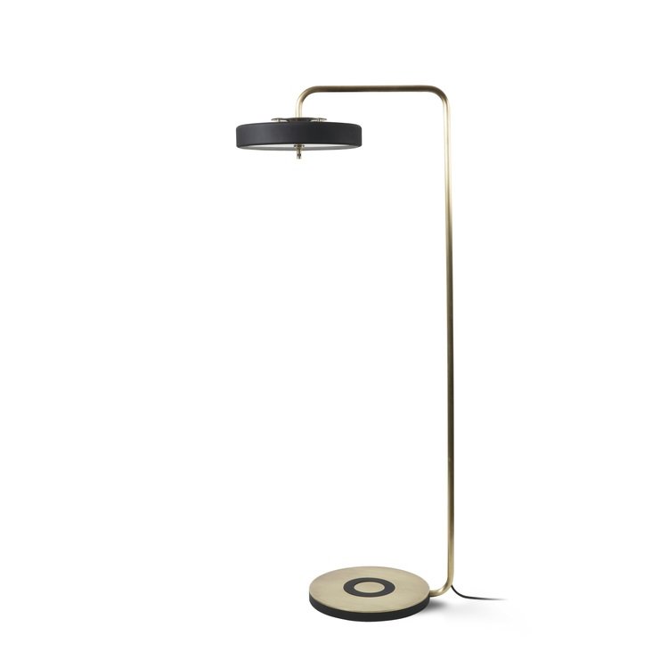 Торшер Bert Frank REVOLVE FLOOR LAMP Золотой Черный в Нижнем Новгороде | Loft Concept 