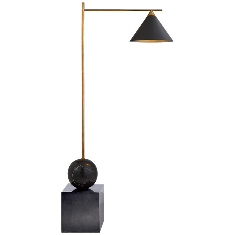 Торшер CLEO FLOOR LAMP Black Черный Латунь в Нижнем Новгороде | Loft Concept 