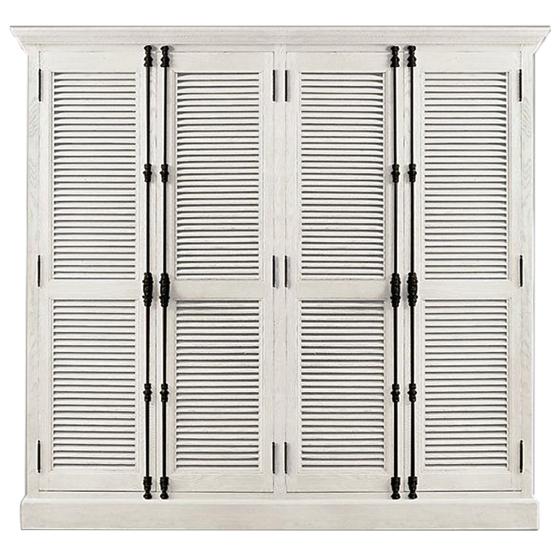 RH Shutter Four-Door Cabinet Шкаф с реечными дверями светлый дуб Светлый дуб в Нижнем Новгороде | Loft Concept 