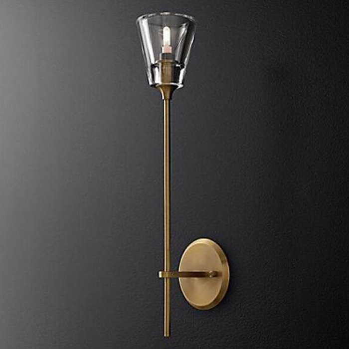 Бра TORCHE DE VERRE wall lamp Латунь Прозрачный (Transparent) в Нижнем Новгороде | Loft Concept 