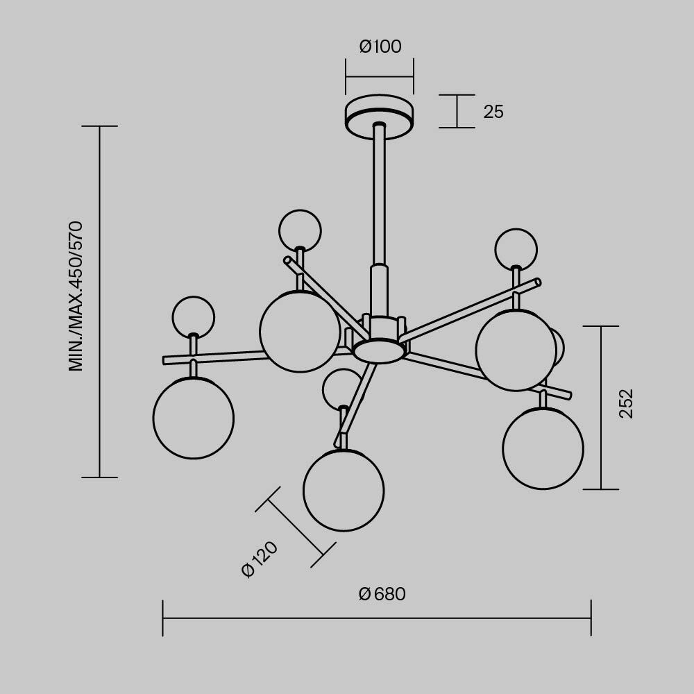 Люстра подвесная Museo G9 в Нижнем Новгороде