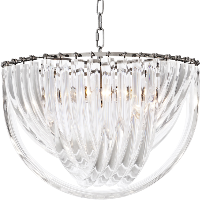 Люстра Chandelier Murano Clear 50 Прозрачный (Transparent) Никель в Нижнем Новгороде | Loft Concept 