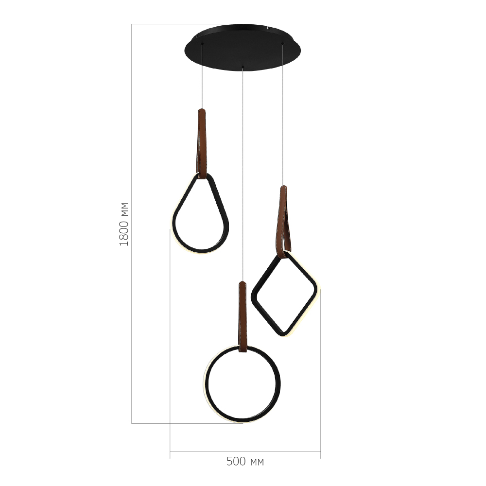 Подвесной светильник с геометрическими источниками света Geometric Architecture of Light в Нижнем Новгороде