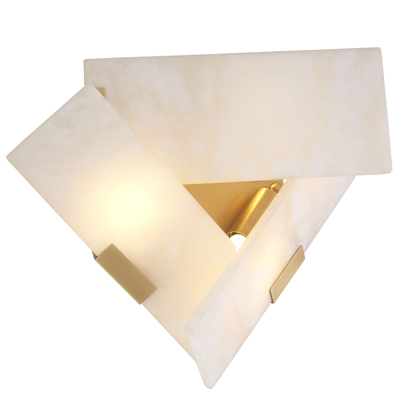 Бра Eichholtz Wall Lamp Bella Bianco Латунь Белый в Нижнем Новгороде | Loft Concept 