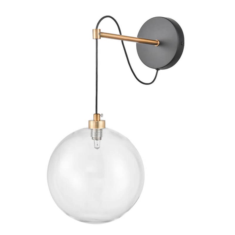 Бра Hanging Ball Sconce Золотой Прозрачный Черный в Нижнем Новгороде | Loft Concept 