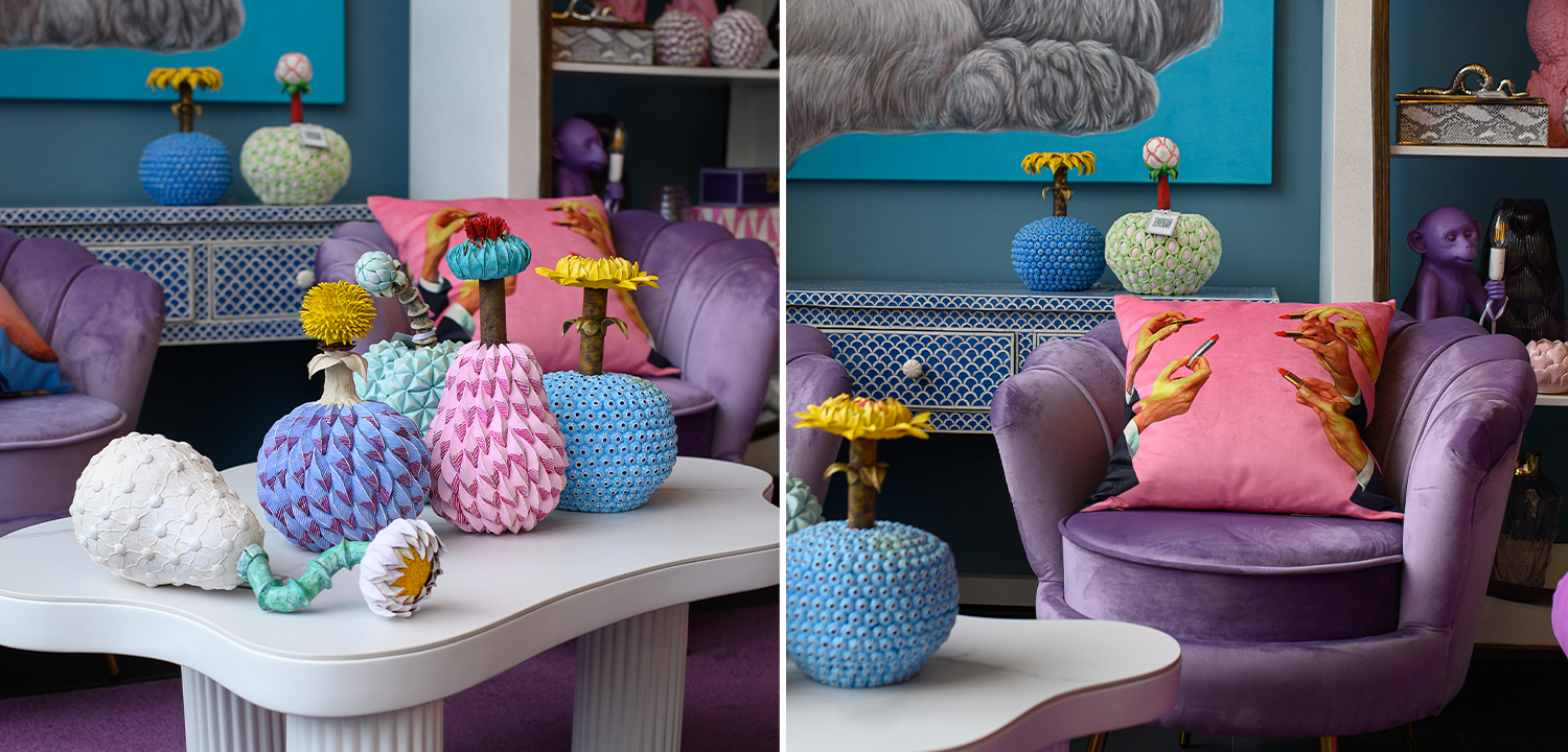 Статуэтка тропический фрукт Tropical Fruit soft blue - фото