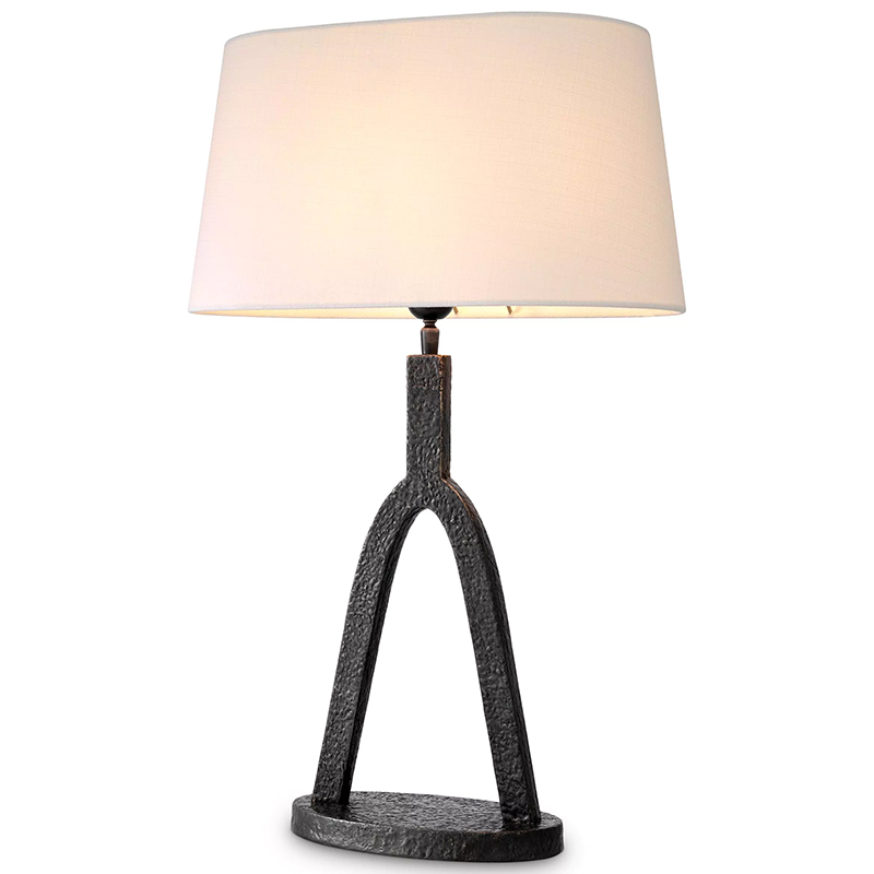 Настольная лампа Eichholtz Table lamp Coosa Темная бронза Белый в Нижнем Новгороде | Loft Concept 