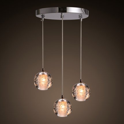 Люстра Bocci 14.3 Three Pendant Led Crystal Glass Ball 3 Прозрачный (Transparent) в Нижнем Новгороде | Loft Concept 