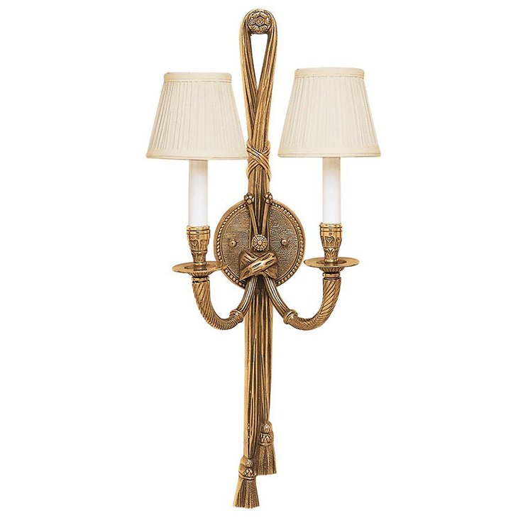 Бра 5538 PERTH SCONCE Antiqued solid brass Латунь Черный Белый в Нижнем Новгороде | Loft Concept 