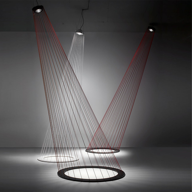 Люстра Ray Light Threads Object Lighting Красный Черный в Нижнем Новгороде | Loft Concept 