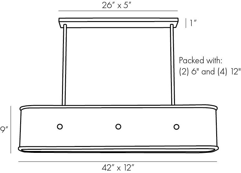 Люстра Arteriors GLENDALE LINEAR CHANDELIER в Нижнем Новгороде