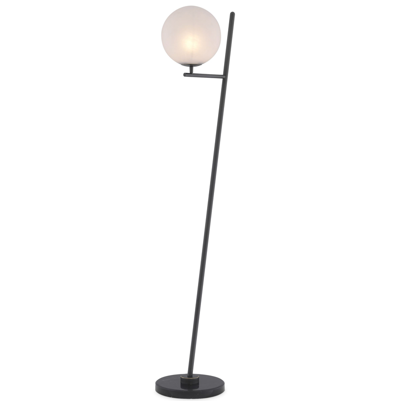 Торшер Eichholtz Floor Lamp Flynn Bronze Темная бронза Белый Черный Мрамор Nero в Нижнем Новгороде | Loft Concept 