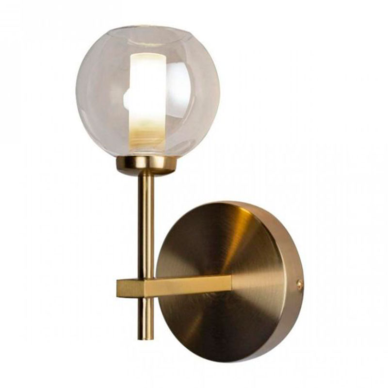 Бра RH Boule de Cristal Single Wall Lamp amber Gold Золотой Амбре янтарь в Нижнем Новгороде | Loft Concept 