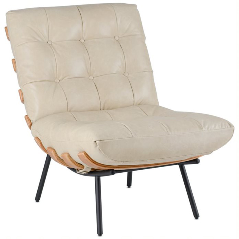 Кресло Philbert Chair beige leather Бежевый в Нижнем Новгороде | Loft Concept 