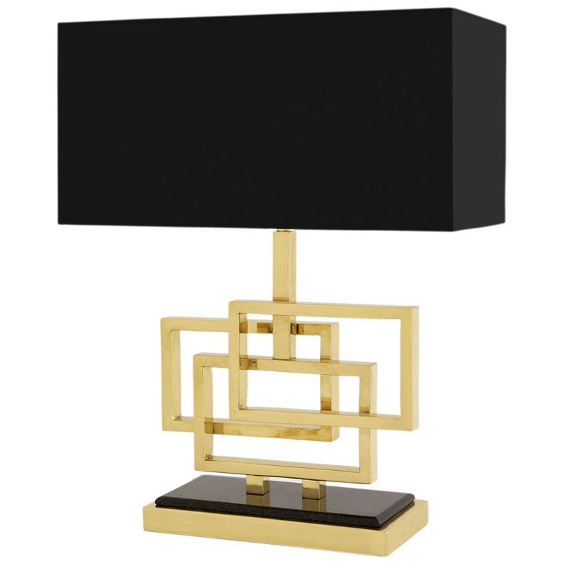 Настольная лампа Eichholtz Table Lamp Windolf Brass Латунь Черный в Нижнем Новгороде | Loft Concept 