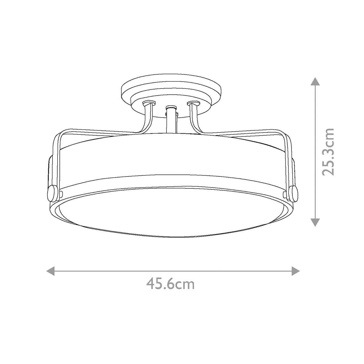 Потолочный светильник с круглым матовым белым плафоном Hinkley в Нижнем Новгороде