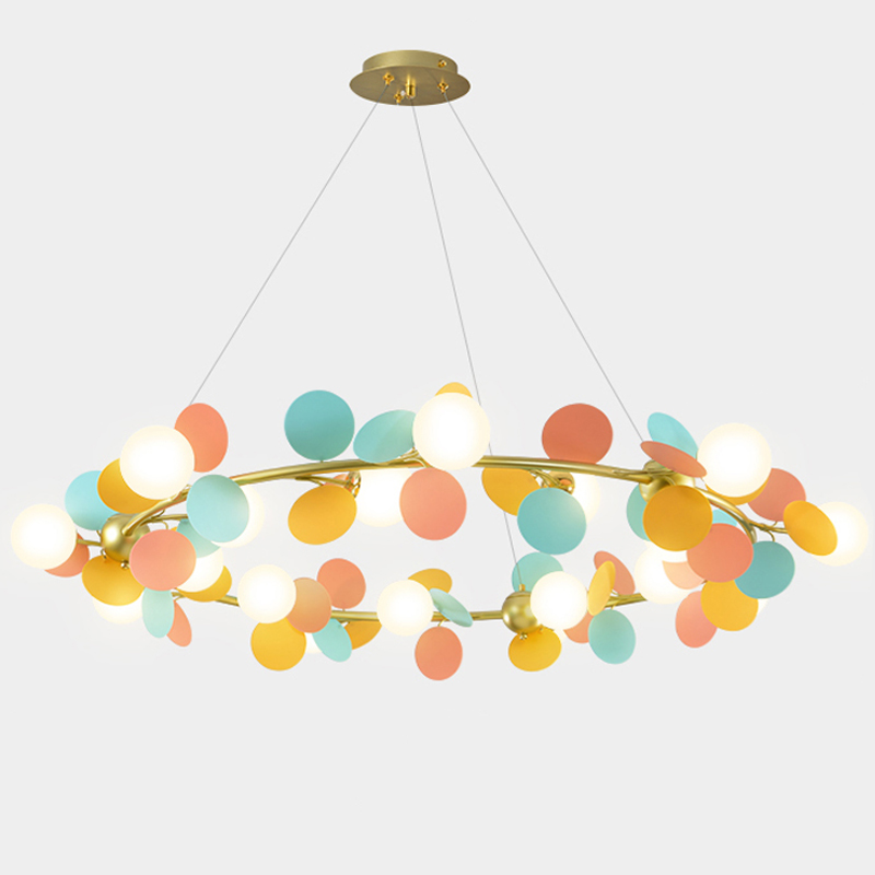 Люстра MATISSE Chandelier circle multicolor Золотой Белый Мульти в Нижнем Новгороде | Loft Concept 