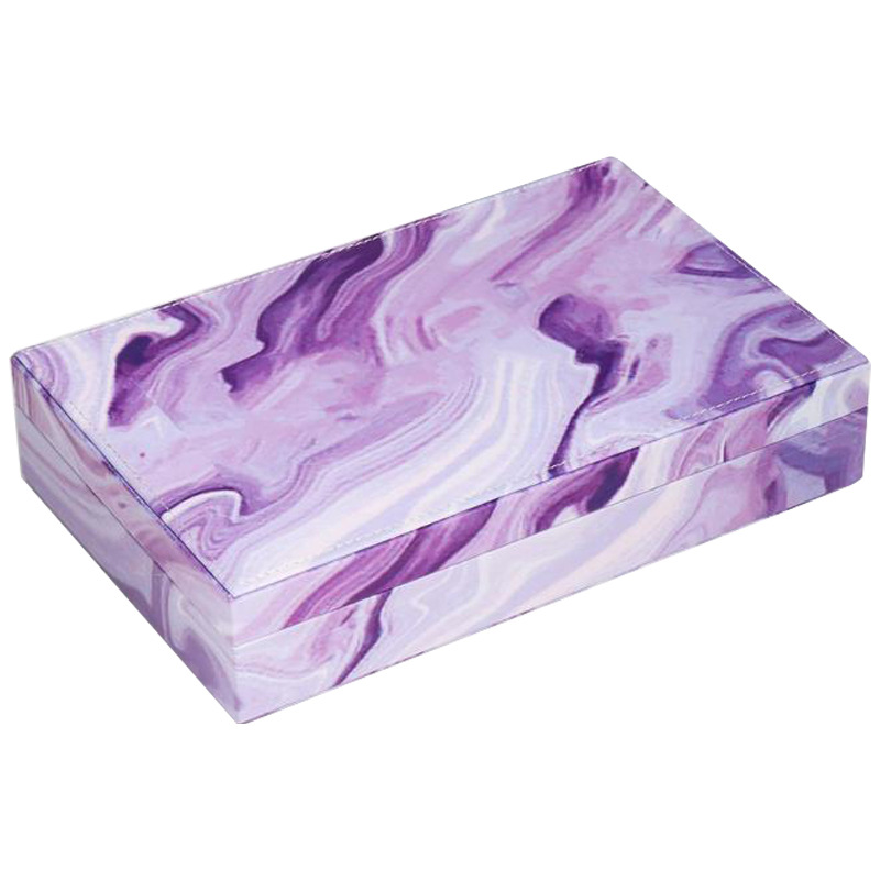 Шкатулка Marble Pattern Box violet Фиолетовый в Нижнем Новгороде | Loft Concept 