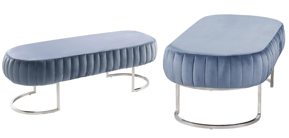 Банкетка Soft Blocks Blue Gray Банкетка Soft Blocks Blue Gray - Loft-Concept в Нижнем Новгороде