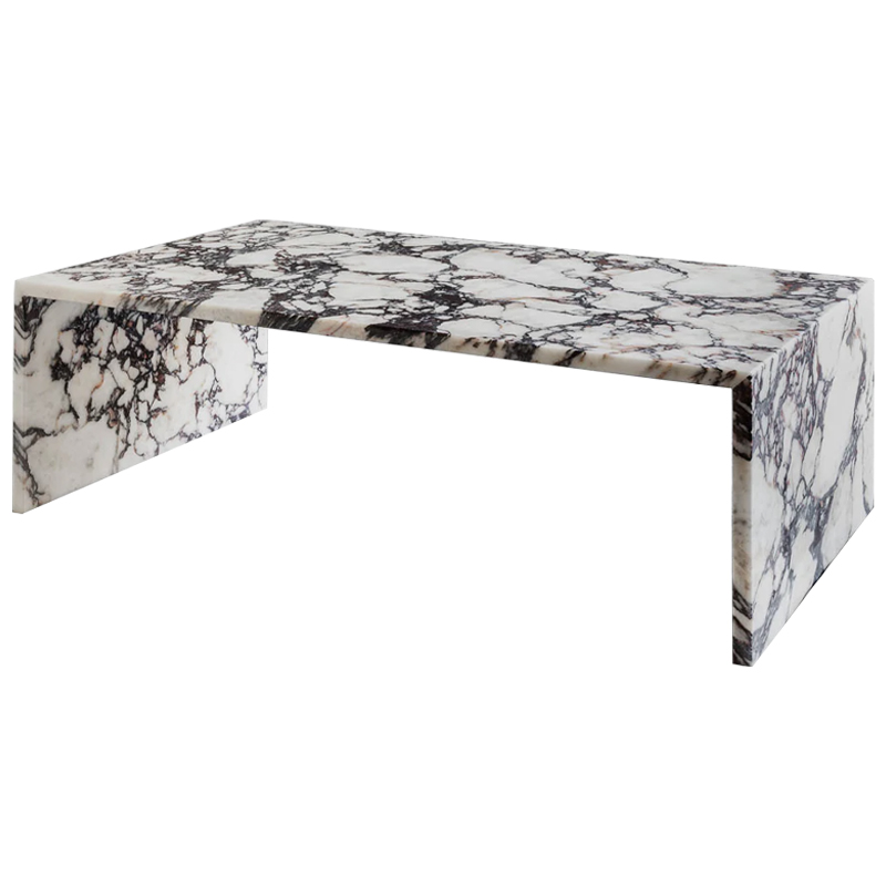 Кофейный стол Patricio Marble Coffee Table Белый Коричневый Молочный в Нижнем Новгороде | Loft Concept 