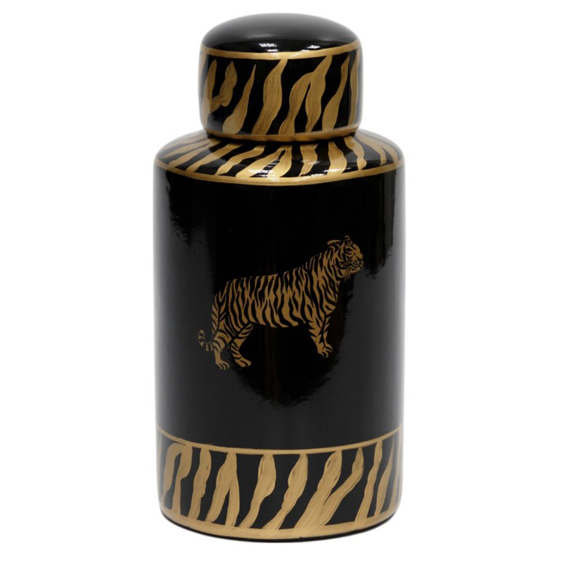 Ваза Tiger Vase black and gold Черный Золотой в Нижнем Новгороде | Loft Concept 