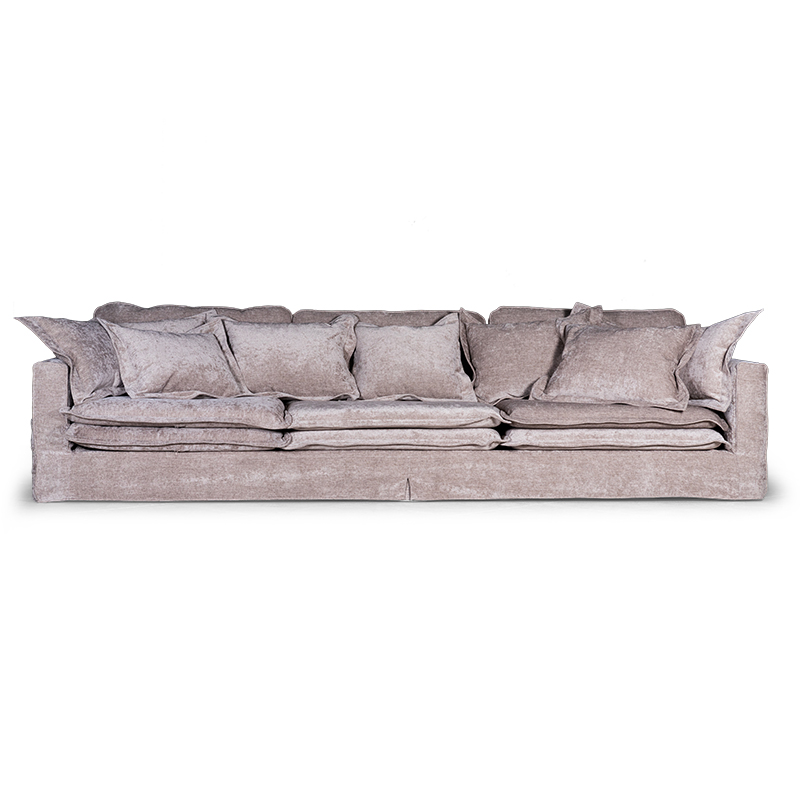 Диван Evelyn Gray Velour Sofa Светло-серый в Нижнем Новгороде | Loft Concept 