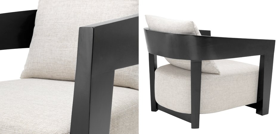 Кресло Eichholtz Chair Rubautelli Black Кресло Eichholtz Chair Rubautelli Black - Loft-Concept в Нижнем Новгороде